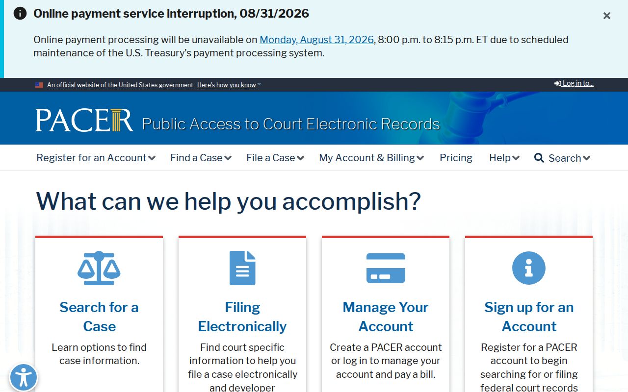 Newaygo County court records federal PACER access boundary